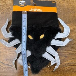 Black and Gray Spider Bandana Collar Slide
